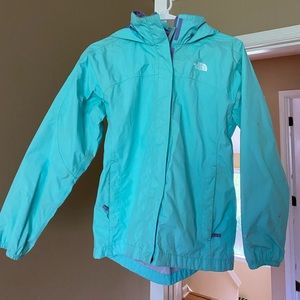 North’s Face Girls Raincoat size L 14/16